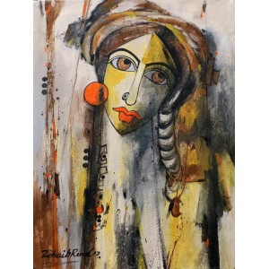 Zohaib Rind, 12 x 16 Inch, Acrylic on Canvas, Figurative Painting, AC-ZR-061